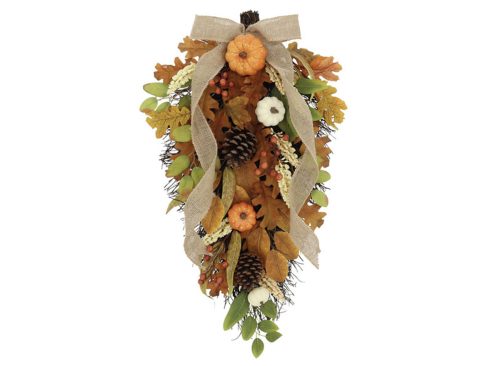 Kirkton House Harvest Swag, Fall Pumpkin