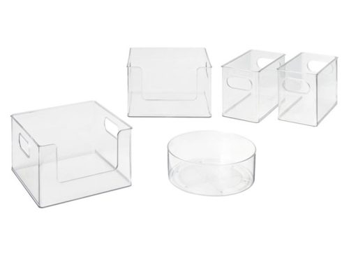 Kirkton House Laundry Storage System 5pc Se, 5Pc Clear