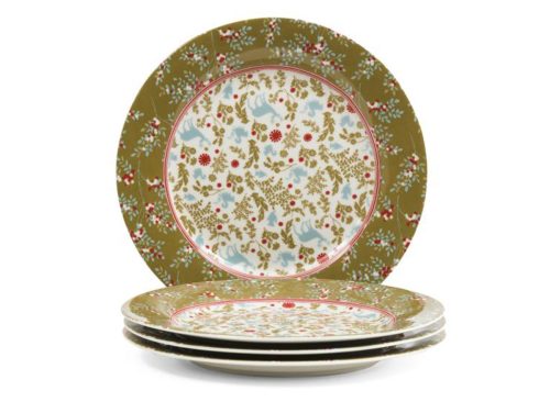 LAURA ASHLEY Set Of 4 Porcelain 8in Stockbridge Collectables Plates