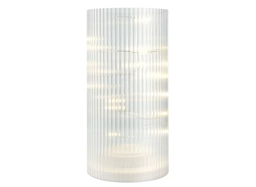 LED Ribbed Table Light Decor