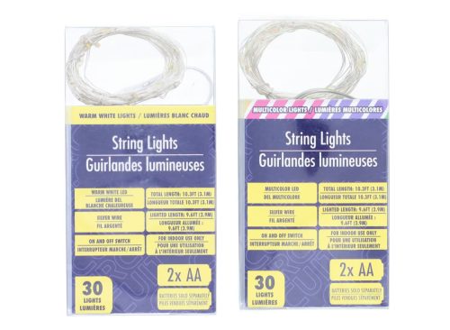 LED String Lights, Assorted Colors