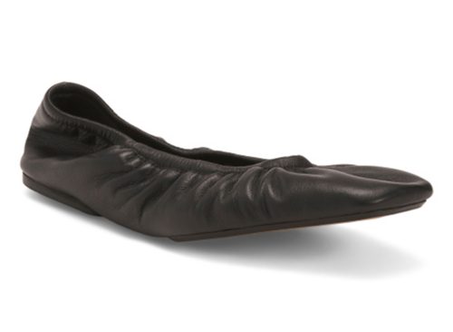 LK BENNETT Leather Tayla Folded Ballerina Flats