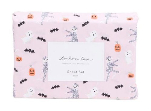 LONDON KAYE Retro Mummy Halloween Sheet Set