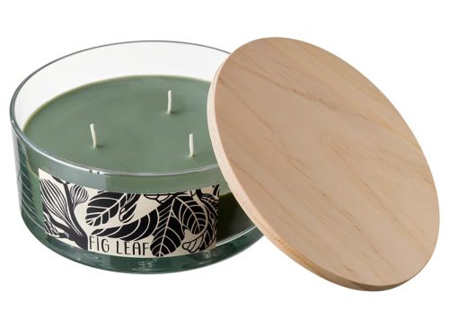 LOTSFÅGEL Scented candle in glass w lid