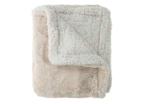 Luxe Collection Faux Fur Reversible Throw 50inx60in