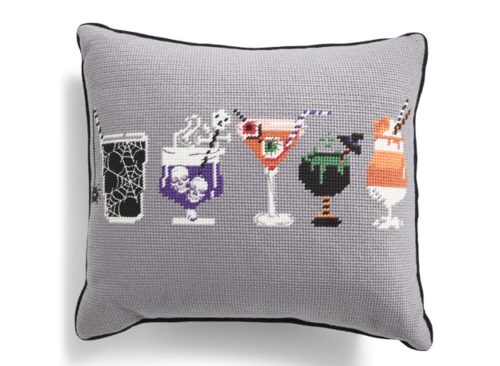 MARTHA STEWART 13x15 Creepy Cocktail Toss Pillow