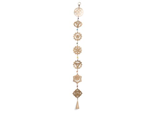 MATR BOOMIE 30in Fair Trade Viaan Seven Chakras Bell Wind Chime Garland