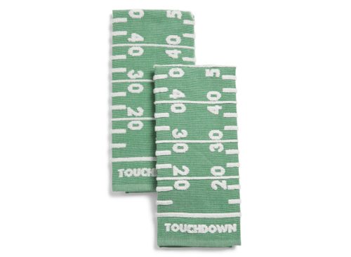 MICHAEL STRAHAN Set Of 2 Touchdown Jacquard Kitchen Towels