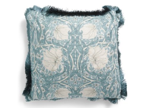 MORRIS & CO. 20x20 Pimpernel Floral Print Fringe Pillow
