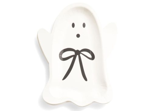 MY MINDS EYE 12pc Bow Ghost Shaped Plates