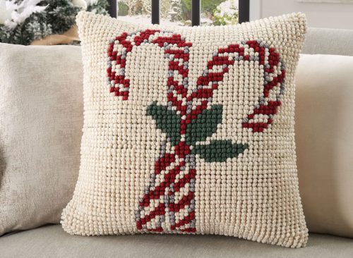 Mina Victory Loop Holiday Pillow