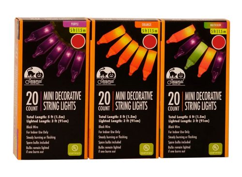 Mini Orange Halloween Lights