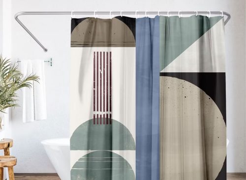 Modern Abstract Shower Curtain