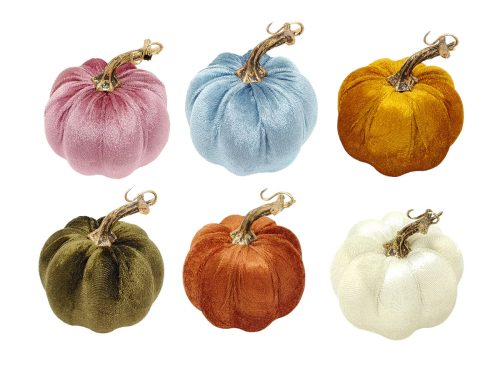 Modern Velvet Pumpkins