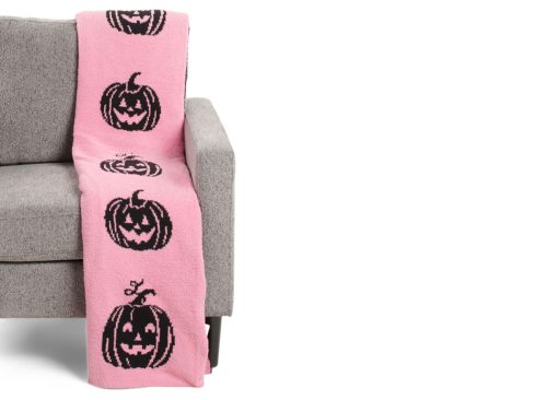 NOVOGRATZ 50x70 Retro Chenille Pumpkins Throw