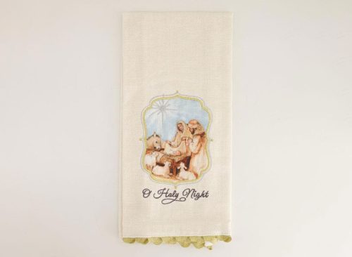 O Holy Night Tea Towel