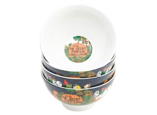 PEANUTS Set Of 4 Great Pumpkin Cereal Bowls