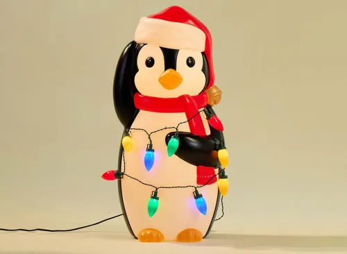 Penguin with Lights Blow Mold