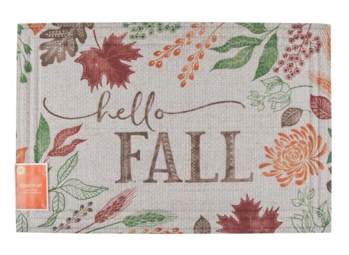 Perfect Harvest Hello Fall Printed Fashionable Doormat 18x27 in1 Perfect Harvest Hello Fall Printed Fashionable Doormat