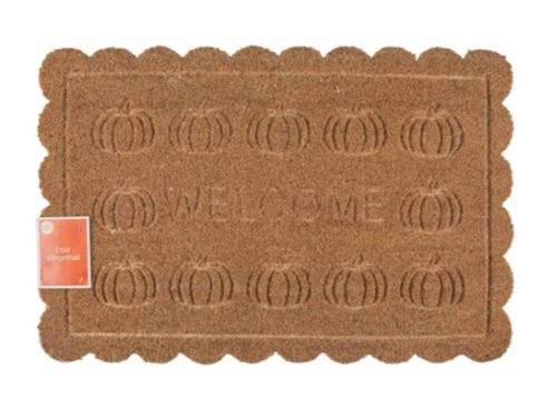 Perfect Harvest Welcome Carved Coir Doormat