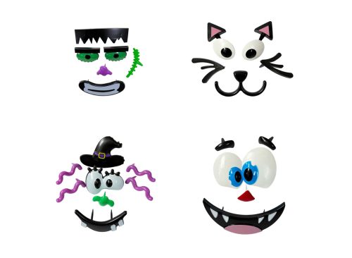 Plastic Pumpkin Decorating Sets