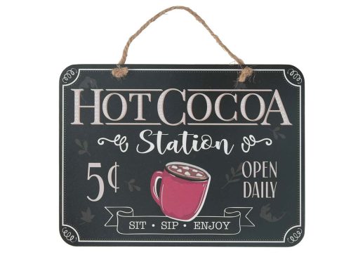 Printed Rectangular Hanging Wall Sign Décor