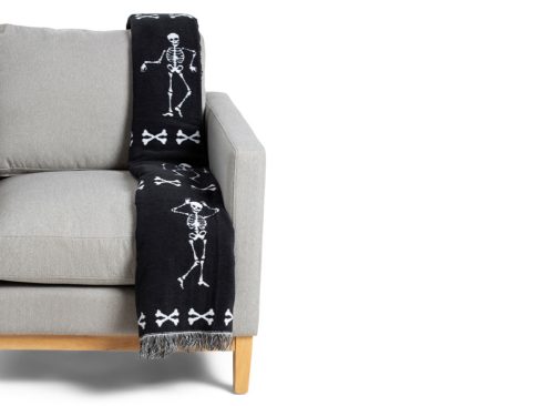 RACHEL ZOE Skeleton Tapestry Throw