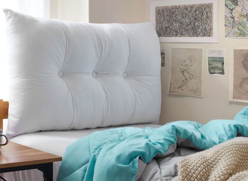 Rainha Plush Tufted Twin XL Dorm Headboard