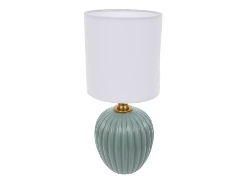 Ribbed Sage Table Lamp