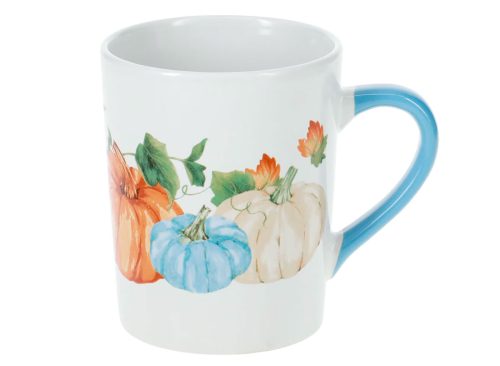Royal Norfolk Fall Themed Pumpkin Mugs, 16-oz