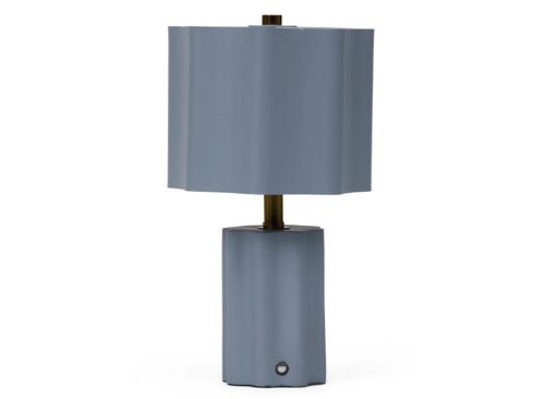 SIMON BLAKE Rechargeable Cordless Scalloped Table Lamp