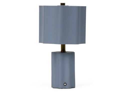 SIMON BLAKE 6.5x11 Rechargeable Cordless Scalloped Table Lamp
