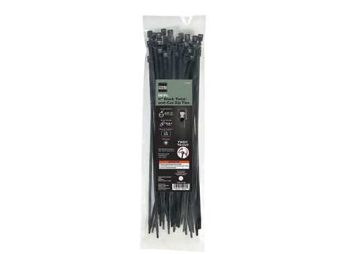 STOREHOUSE 11 in Twist and Cut Cable Ties 50 Pack