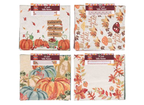 Seasonal Collection 70-inch Table Runner, Assorted Designs