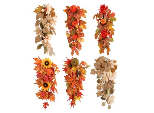 Seasonal Collection Fall-themed Door Swag Decor