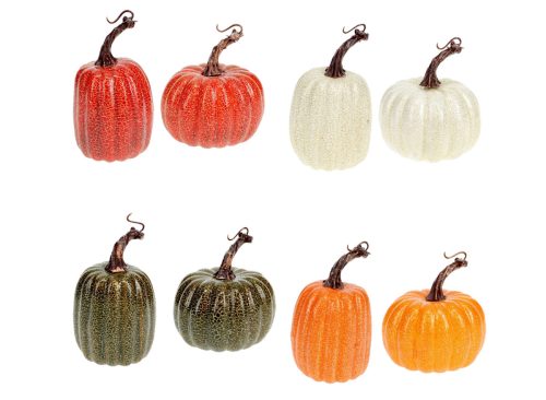 Seasonal Collection Foam Crackle Pumpkins, Assorted Colors And Sizes