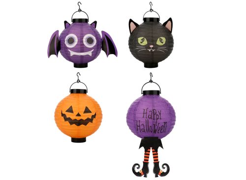 Seasonal Collection Halloween LED Paper Lantern Assorted Designs