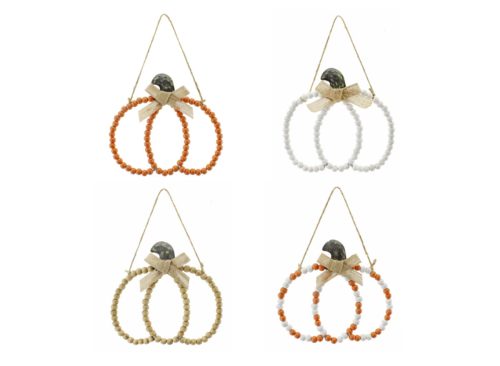 Seasonal Collection Pumpkin Beaded Wall Decor