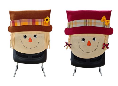 Seasonal Collection Scarecrow Chair Cover, Assorted Designs