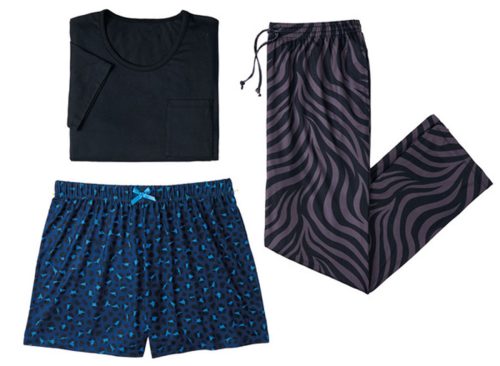 Serra Ls 3pcs Pajama S, Black/ Animal