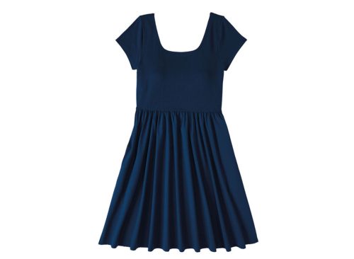 Serra Ls Hybrid Dress, Blue, M