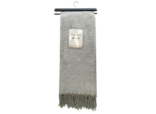 Shine Soft Woven Throw Blanket with Fringe, 50 in x 60 in, Light Gray1 Shine Soft Woven Throw Blanket with Fringe, 50 in x 60 in, Light Gray