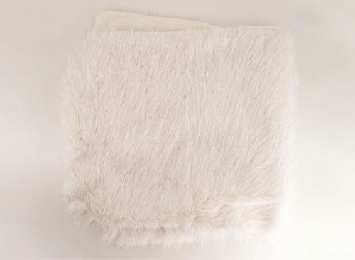 Silver Tipped Faux Fur Throw