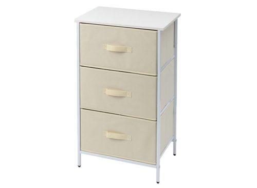Sohl 3 Drawer Storage Tower, Ivory