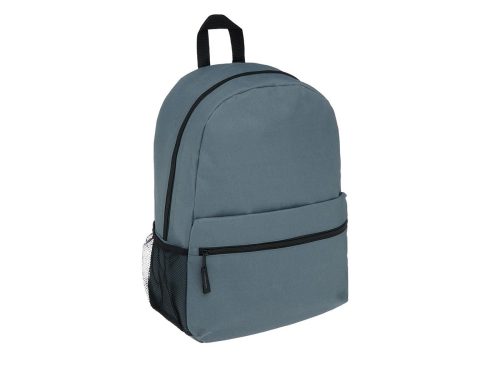 Solid Backpack with Front Zip Pocket and Side Mesh Pocket 3 Assorted Colors