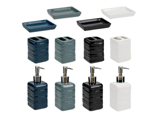 Solid Color Bathroom Accessory, Assorted Colors, 3-pc Pack