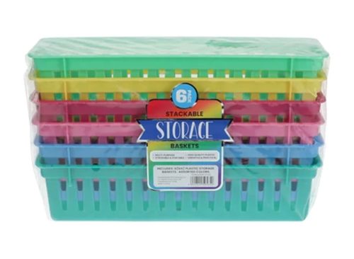 Stackable Storage Baskets 6-Pack
