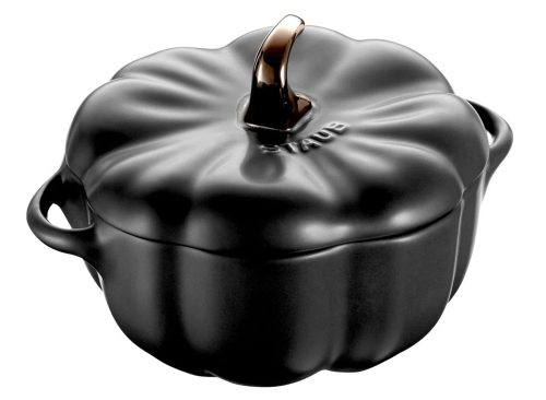 Staub Ceramic 16-oz Petite Pumpkin Cocotte - Matte Black
