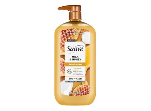 Suave Milk and Honey Moisturizing Body Wash with Glycerin and Vitamin E 30 FL OZ Pump