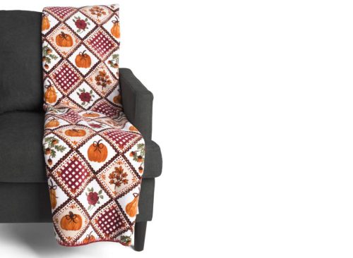THE FARMHOUSE BY RACHEL ASHWELL Aurelius Harvest Reversible Whipstitch Throw